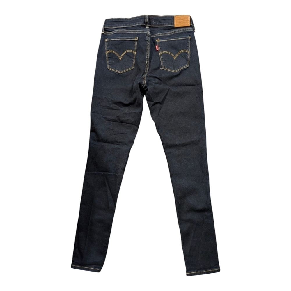 Levi's 711 Skinny Jeans Mid Rise Dark Wash Size 29 / US 8 Stretch Denim - Picture 7 of 8
